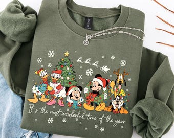 It's The Most Wonderful Time of The Year Magical Christmas Shirt, Cartoon Mickey and Friends Christmas Party 2025, Mickey & Friends Tee
