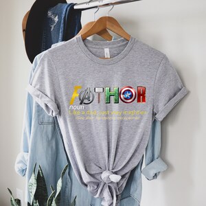 Fathor, Thor, Avengers Shirt, Father's Day Gift, Avengers Men's Shirt, Fathor Definition Shirt, Marvelous Dad Shirt, Superhero Dad Shirt image 4
