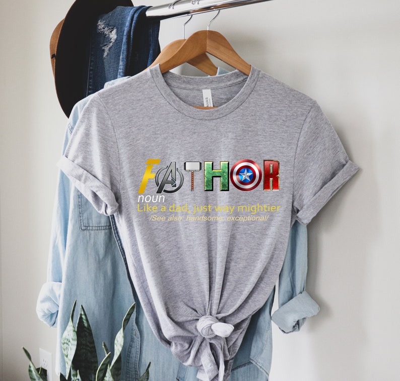 Fathor, Thor, Avengers Shirt, Father's Day Gift, Avengers Men's Shirt, Fathor Definition Shirt, Marvelous Dad Shirt, Superhero Dad Shirt image 4