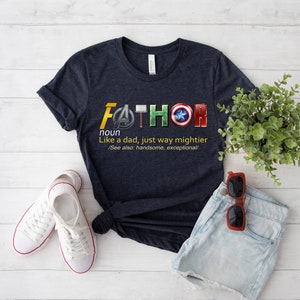 Fathor, Thor, Avengers Shirt, Father's Day Gift, Avengers Men's Shirt, Fathor Definition Shirt, Marvelous Dad Shirt, Superhero Dad Shirt image 3