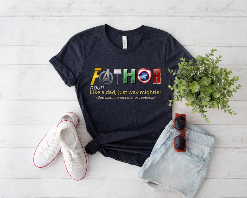 Fathor, Thor, Avengers Shirt, Father's Day Gift, Avengers Men's Shirt, Fathor Definition Shirt, Marvelous Dad Shirt, Superhero Dad Shirt image 3