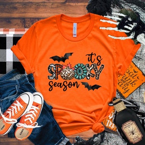 It's Spooky Season Shirt, Spooky Halloween Shirt, Spooky Typography Tee, Halloween Shirt, Witch Trick or Treat T-Shirt, Halloween Vibes Tees image 2