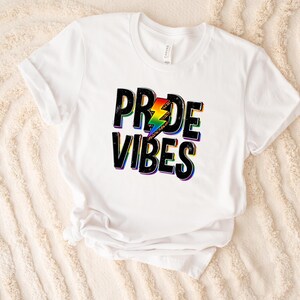Pride Vibes Shirt, Pride Parade Shirt, Rainbow Pride Tee, Pride Gifts, Pride Flag Shirt, LGBTQ Shirt, Lesbian Pride Shirt, Gay Pride Shirt