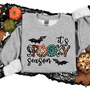 It's Spooky Season Shirt, Spooky Halloween Shirt, Spooky Typography Tee, Halloween Shirt, Witch Trick or Treat T-Shirt, Halloween Vibes Tees image 4