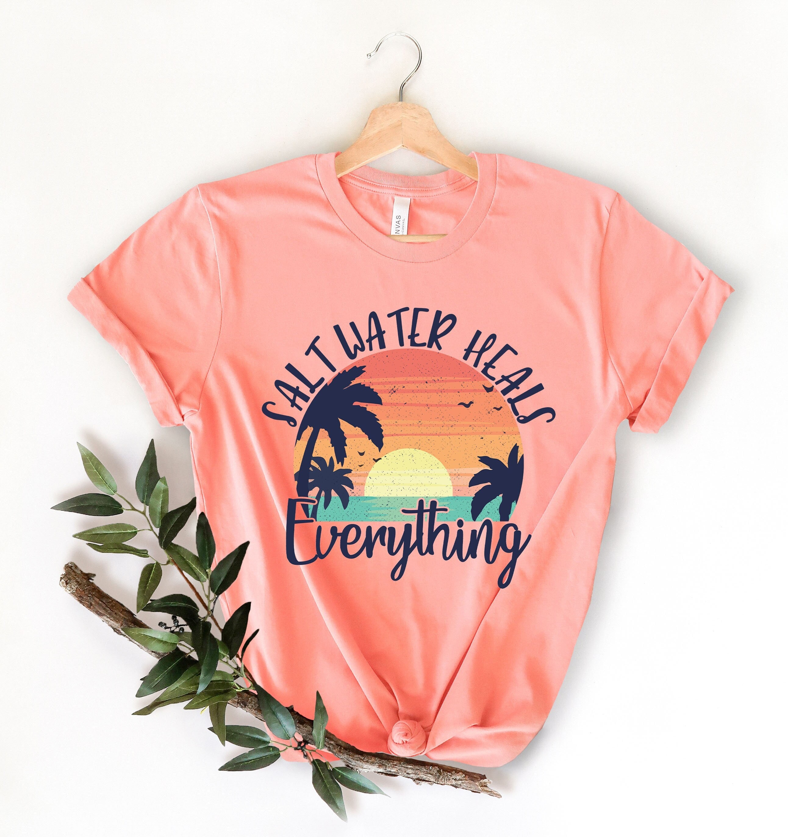 Saltwater Heals Everything Funny Starfish Lover Gift Tshirt Saltwater Heals Everything Funny Starfish Lover Gift Tshirt