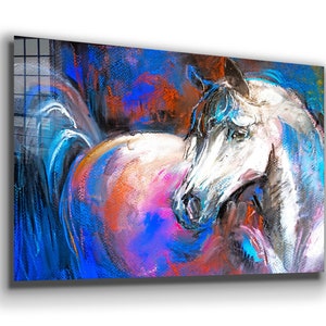 Tempered Glass Wall Art /Canvas Wall Art  / Horse Wall Art / Glass Printing / Canvas Printing / Large Wall Art / Wall Hangings
