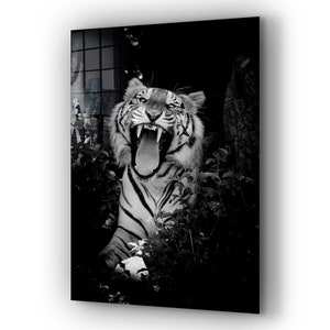Tiger , Animal , Canvas Decor , Glass Wall Art ,  Canvas Wall Art , Modern Art,  , Room Decor Mother&#39;s Day Gift