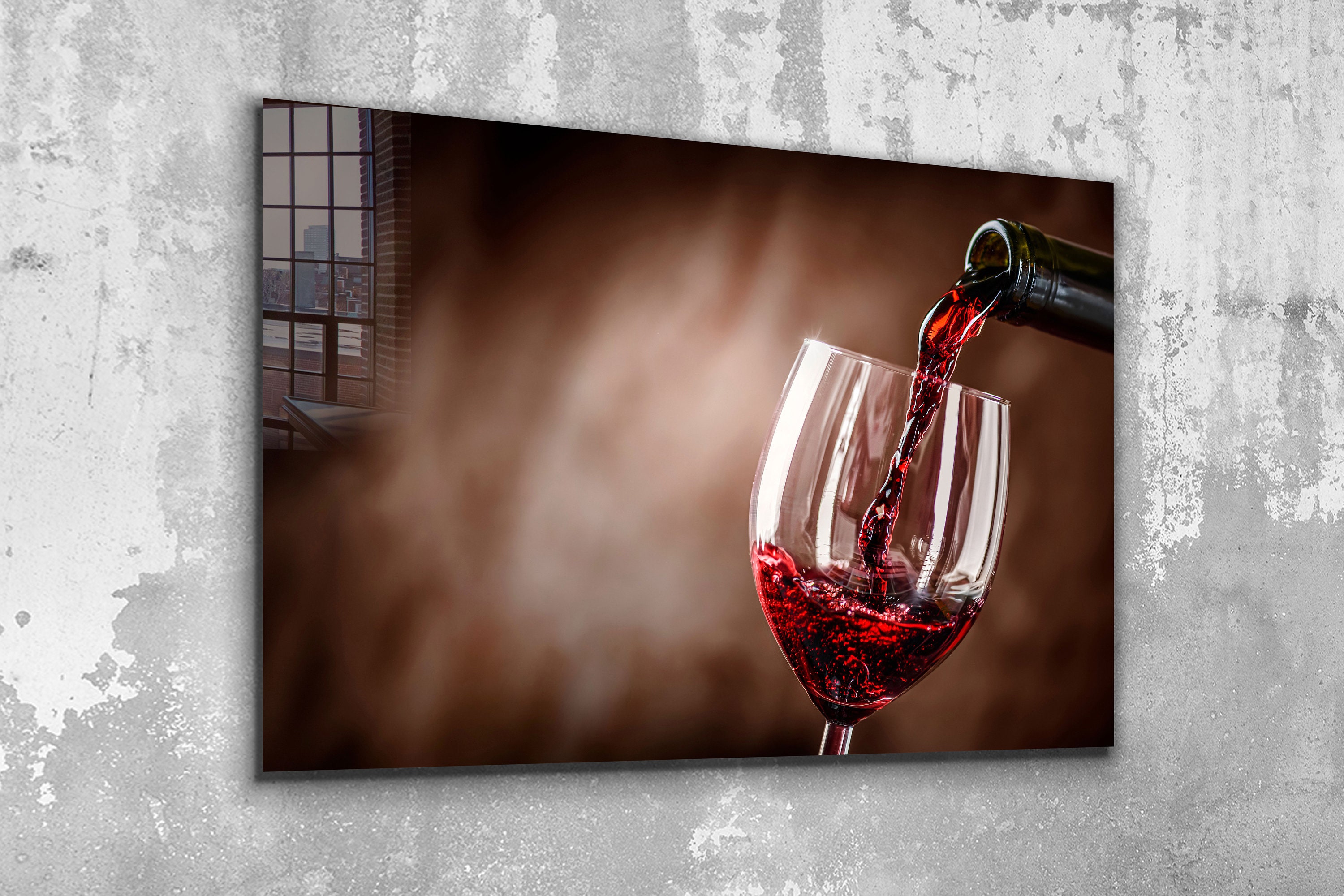 Wine Framed Canvas Etsy