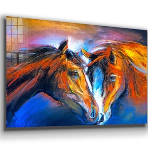 Tempered Glass Wall Art /Canvas Wall Art  / Horse Wall Art / Glass Printing / Canvas Printing / Large Wall Art / Wall Hangings