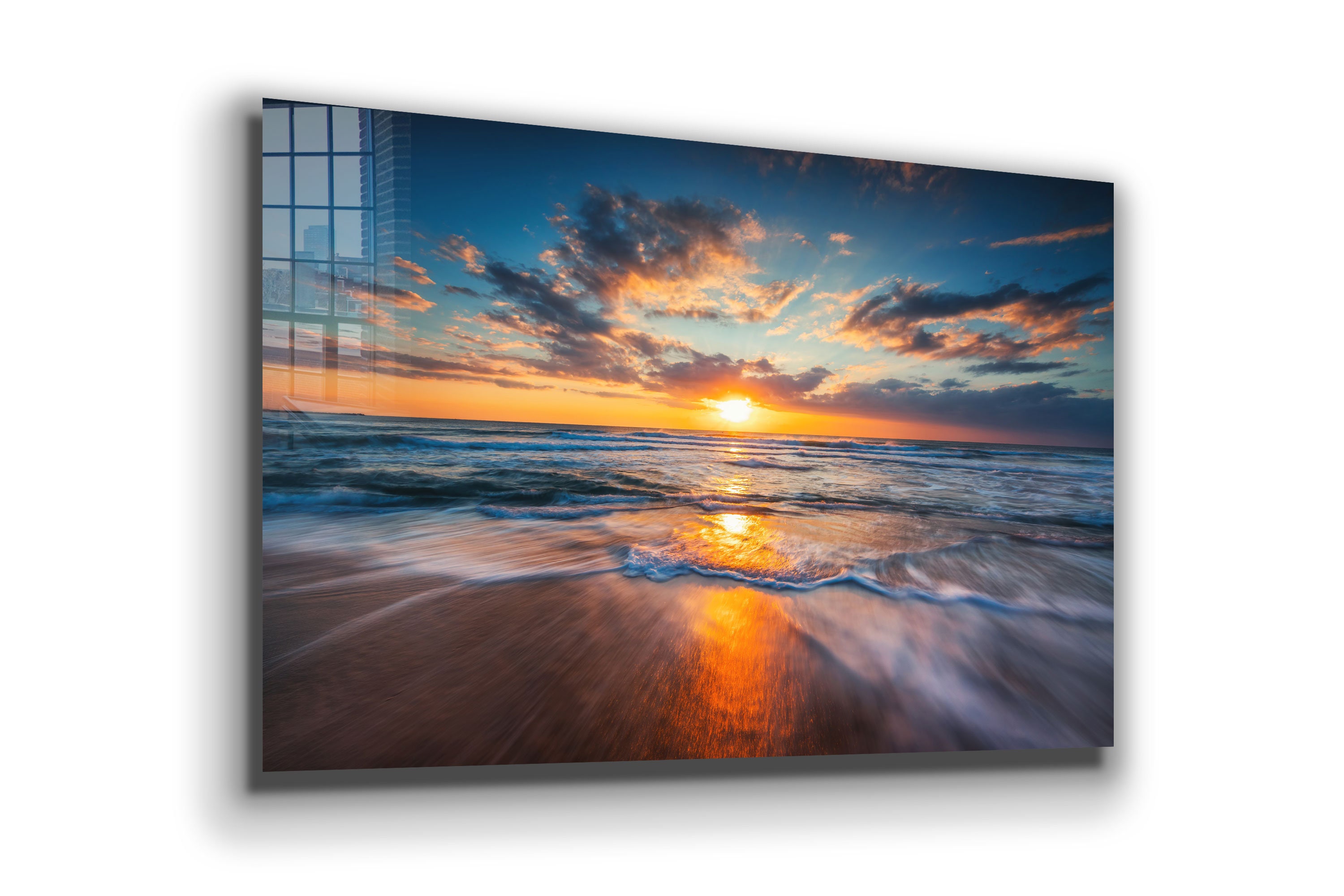 Sunset , Ocean , Beach , Canvas Decor , Glass Wall Art ,  Canvas Wall Art , Modern Art,  , Room Decor Mother's Day Gift
