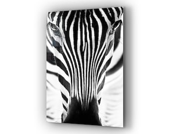 Zebra , Animal , Canvas Decor , Glass Wall Art ,  Canvas Wall Art , Modern Art,  , Room Decor Mother's Day Gift