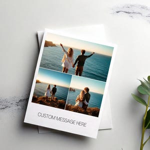 Custom Collage Photo Card, Custom Picture, Personalisable, Custom Card, Personalised Card, Personalised Gift, Photo Card, Custom Message