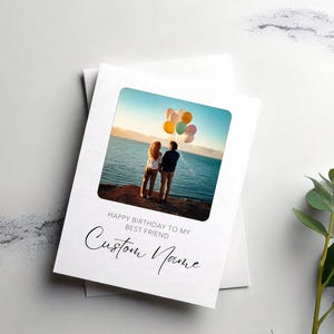 Happy Birthday Card, Custom Picture, Custom Name, Custom Age, Custom Photo, Custom Card, Personalised Card, Custom Birthday, Custom Message