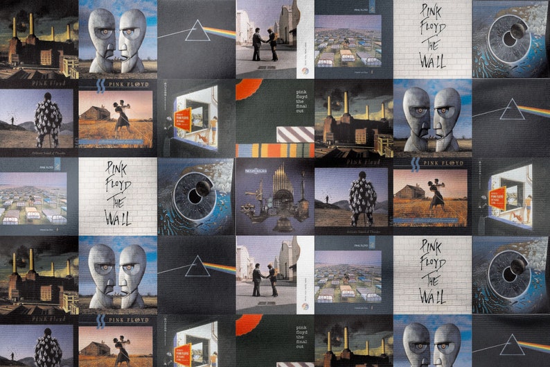 Pink Floyd Pattern Pink Floyd Album Covers Patterns Music Patterned Fabric, Decorative ...