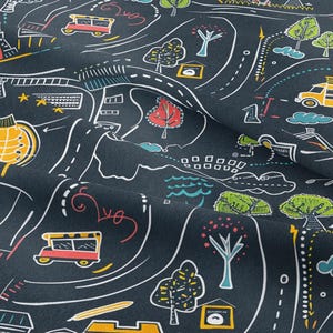 Alize Fabrics-Upholstery-Furniture-Drapery-PES- Back to School- Digital Printed Fabric with Back to School Pattern