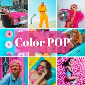 10 Mobile Lightroom Presets, COLOR presets, Colorful Blogger Presets for Influencer, Bright Instagram Filters, Vibrant Presets