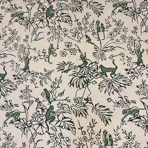 Monkey Wallpaper ~ Green Charlie Toil ~ Roller Rabbit ~