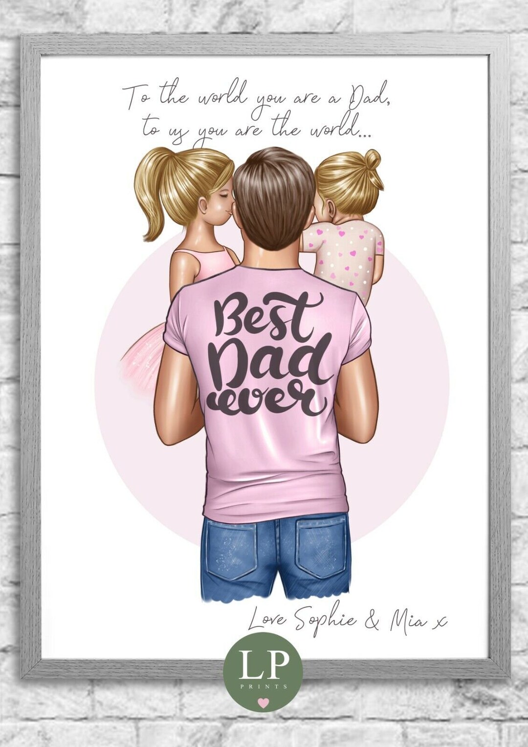 Personalised Fathers Day Dads Birthday Gift Print Frame - Etsy
