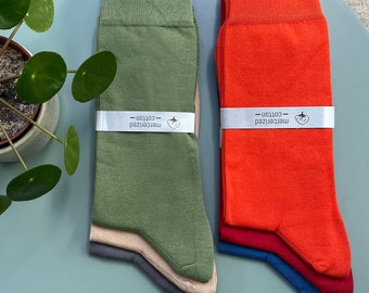 Merserized Socks, Luxury Socks, Comfortable Socks, Gift Socks, Cool Socks, Unisex socks, Colourful Socks