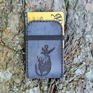 Cartera personalizada de cuero grueso de primera calidad con "enganche" del valle del río Hudson • Hecha a mano en Nueva York, EE. UU.