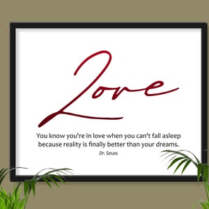 You Know Yo&#39;re in Love, Downloadable Printable, Wall Art