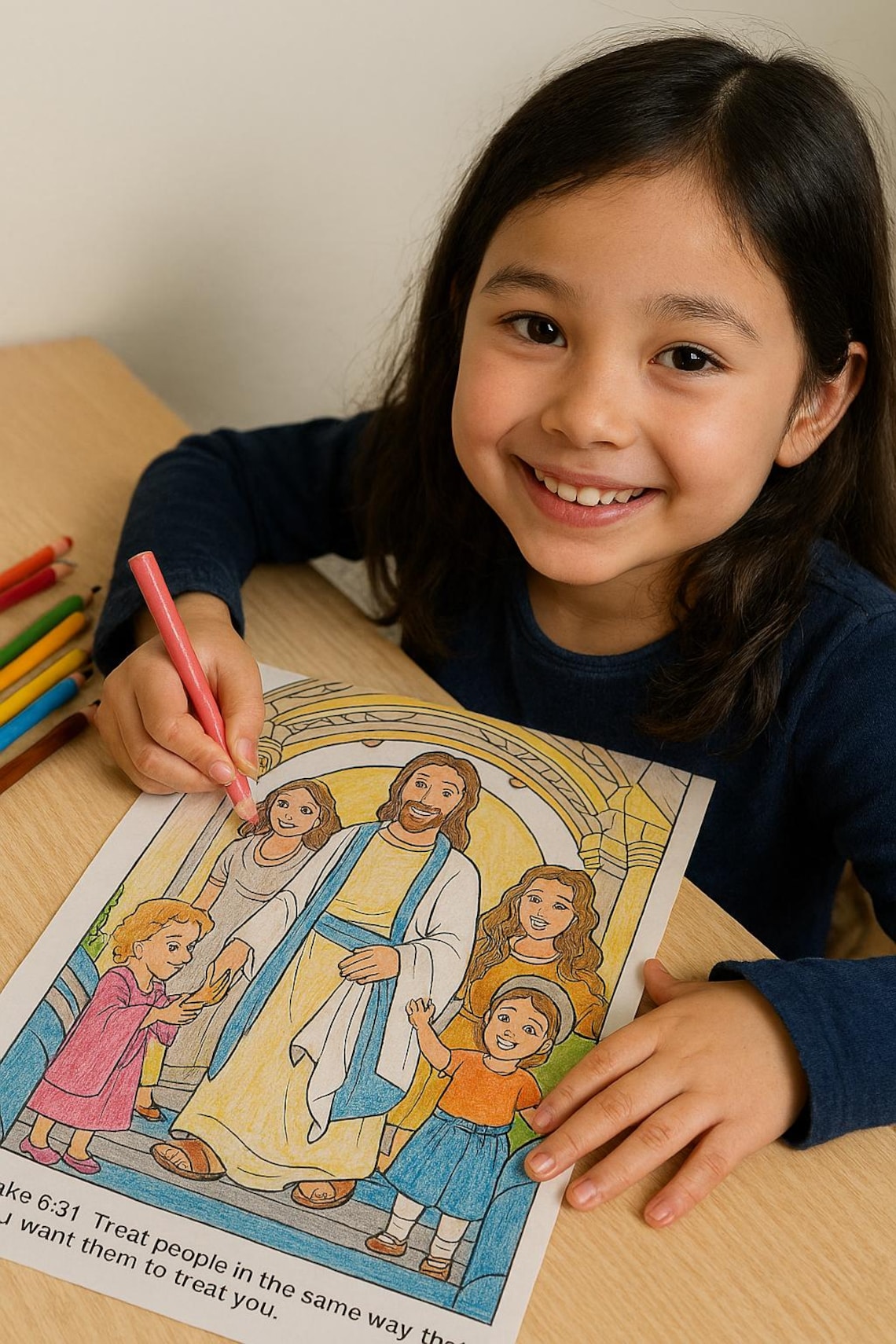 Christian Coloring Book for Kids Bible Verse Worksheets (digital