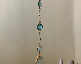 oceansong gemstone mobile with prehnite pendant