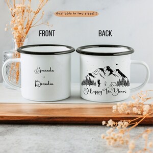 Personalized  Tin Year Anniversary Mug | 10 year wedding anniversary gift for husband | 10th Wedding Celebration Gift | ten years together