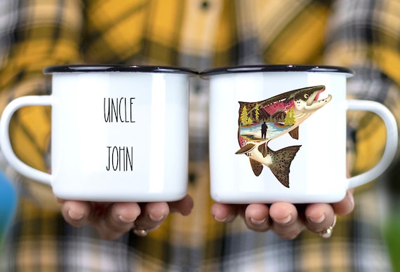 Fisherman Tumbler Wrap, Bass Fish 20oz Skinny Tumbler Sublimation