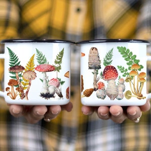 Mushroom Mug | Merry Mushroom | Forest Mug | Magic Mushrooms | Fungi Mug | Fall Mug | Campfire Mug | Cottagecore Gift |