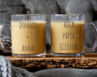 Funny Lesbian Wedding Gift, Personalized Glass Coffee Mug