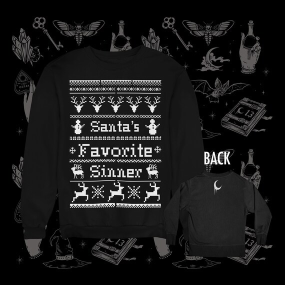 emo ugly christmas sweater