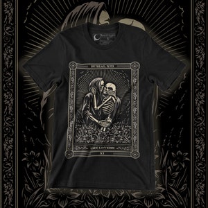 The Lovers Tarot Card Tee | The Lovers Graphic Tee | Witchy Apparel | Tarot Card Tee | Occult Fashion | Emo Apparel | Dark Apparel