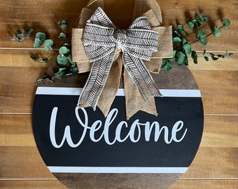 Front Door Decor | Welcome | Door Hanger | Front door Wreath | Gift | Home Decor