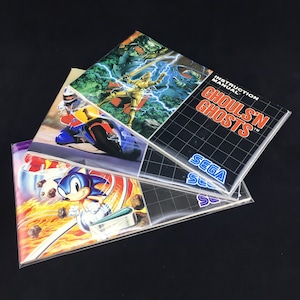 Sega Mega Drive - Instruction Manual Sleeves / Protectors (25 Pack)