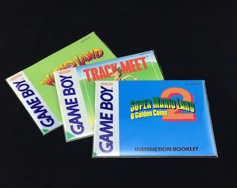 Nintendo Game Boy SML - Instruction Manual Sleeves / Protectors (50 Pack)
