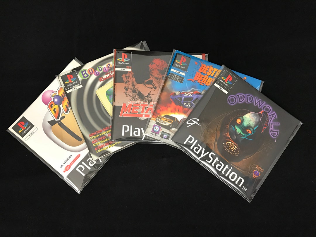 Sony Playstation / PS1 - Instruction Manual Sleeves / Protectors (25 ...
