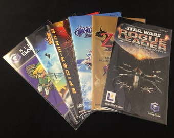 Nintendo GameCube - Instruction Manual Sleeves / Protective Covers (50 Pack)