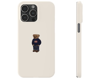 Ralph Lauren Bear Phone Case American Flag Inspired Slim Phone Cases. Clean Girl/Classy