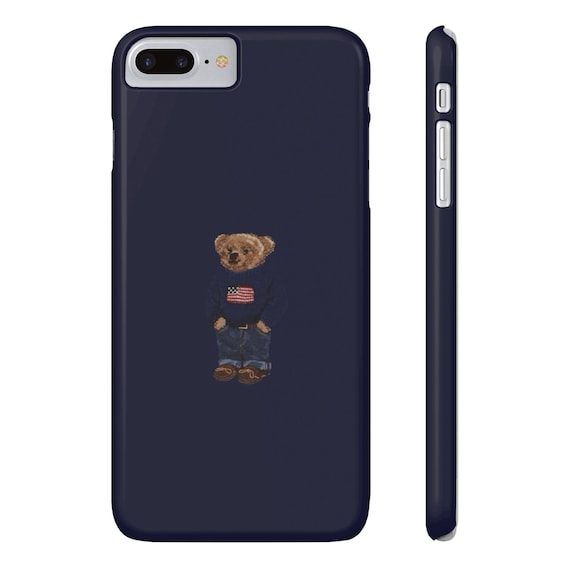 Ralph Lauren Bear Phone Case American Flag Sweater Inspired Slim Phone Case. Classy clean Girl Etsy UK
