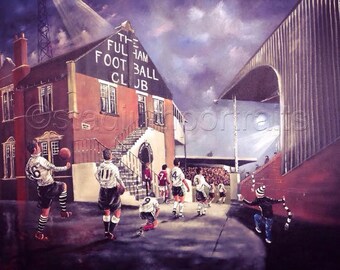 Fulham &#39;Rolling Back The Years&#39; Craven Cottage  20&#39;&#39; x 30&#39;&#39; poster print