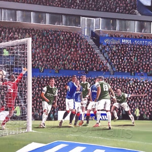 When the Hibs Went up and We Won the Scottish Cup, We Were There- A3  print