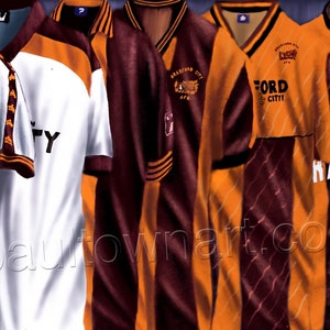Bradford City 'My 80's Wardrobe' -  A3 print