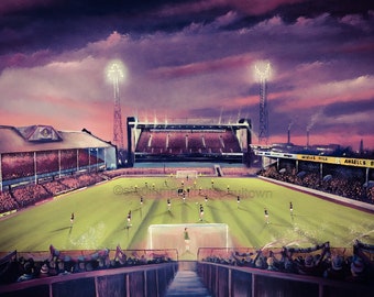 Holte Enders in The Sky, Villa Park, Aston Villa  20&#39;&#39; x 30&#39;&#39; poster print