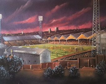 Those European nights Molineux, Wolverhampton Wanderers (Wolves) -  A3  print