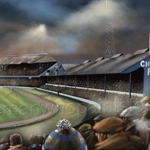 Stamford Bridge, Schnürsenkel 1960 A3 Druck