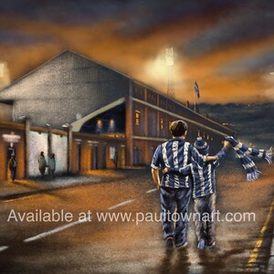 The Good Old Days, Leeds Road, Huddersfield Town 20 '' x 30 '' poster print