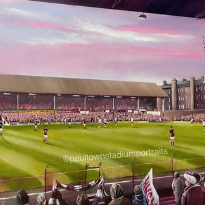 A view from the shed, Tynecastle, Heart of Midlothian  -  A3  print