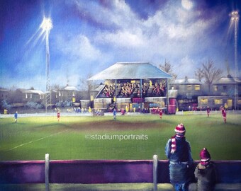 Shildon AFC - Dean Street Forever Man and Boy - Impresión de lienzo de caja de 20'' x 20''