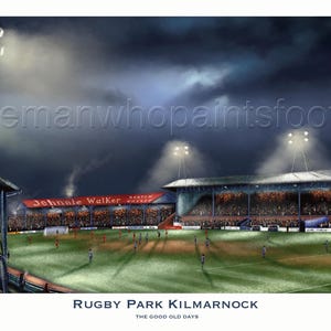 Rugby Park, Kilmarnock - DIN A3 Druck